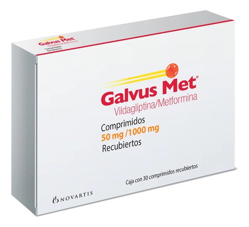 Galvus Met Comprimido 50 Mg/1000 Mg, 30 Comprimidos