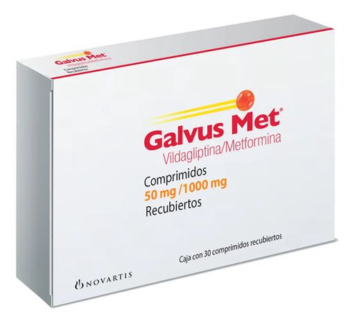 Galvus Met Comprimido 50 Mg/1000 Mg, 30 Comprimidos