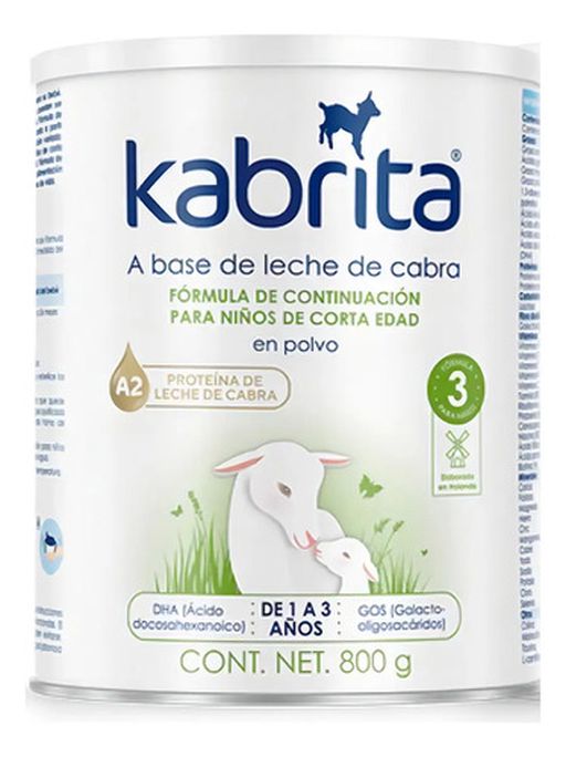 Formula Continuacion Polvo Kabrita 800g Etapa 3 Leche Bebes Suave