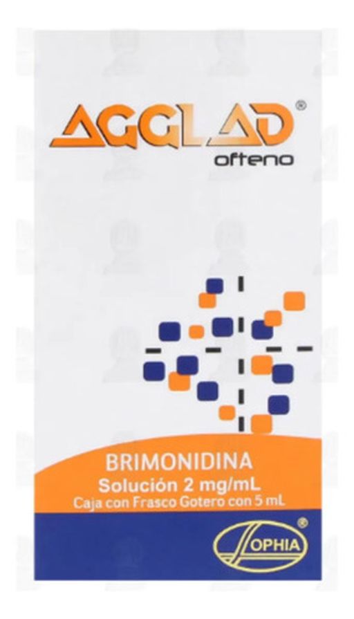 Frasco Solución Oftálmica Gotero 5ml Agglad Ofteno