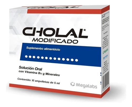 Cholal Modificado Caja Con 10 Ampolletas De 5 Ml Sabor Sin Sabor