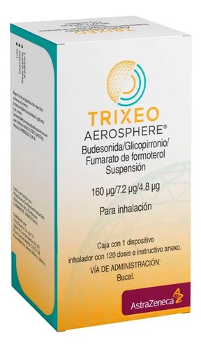 Trixeo Aerosphere Suspensión 160 Mcg/9 Mcg/5 Mcg, 1 Inhalador 120 Dosis