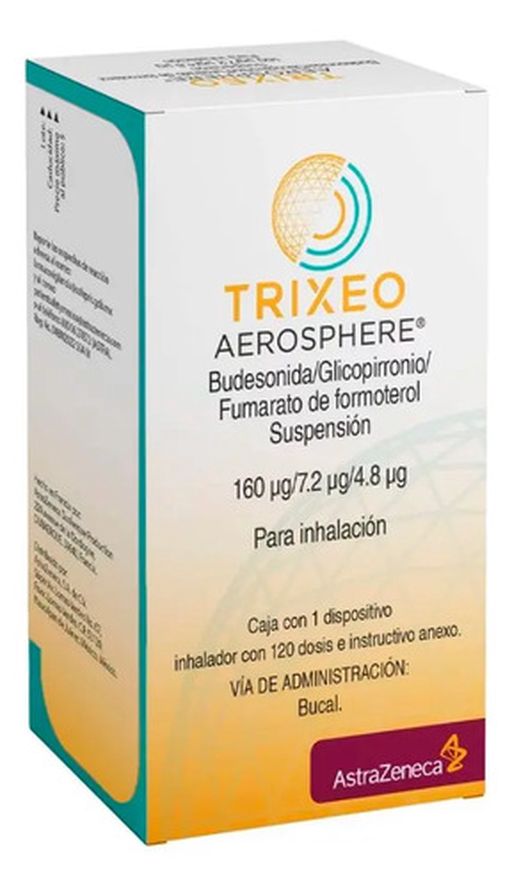 Trixeo Aerosphere Suspensión 160 Mcg/9 Mcg/5 Mcg, 1 Inhalador 120 Dosis