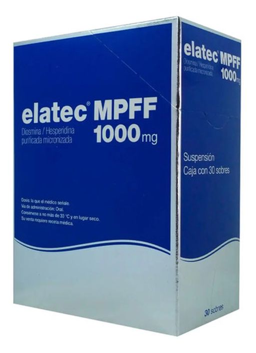 Elatec Mpff Suspensión Oral 900 Mg/100 Mg, 30 Sobres 10 Ml