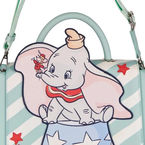 Bolsa Crossbody Loungefly Disney Dumbo Circo Para Dama Agua Rayas