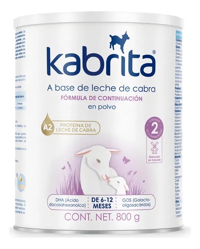 Fórmula Infantil Kabrita Etapa 2 De Leche De Cabra, Para Bebés De 6 A 12 Meses Suave