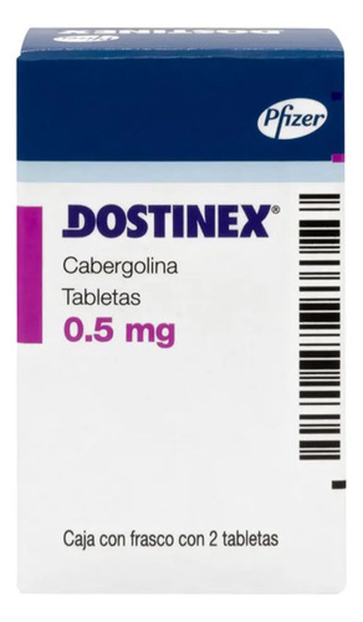 Dostinex Tableta 0,5 Mg, 2 Tabletas