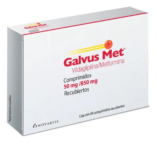 Galvus Met Comprimido 50 Mg/850 Mg, 60 Comprimidos