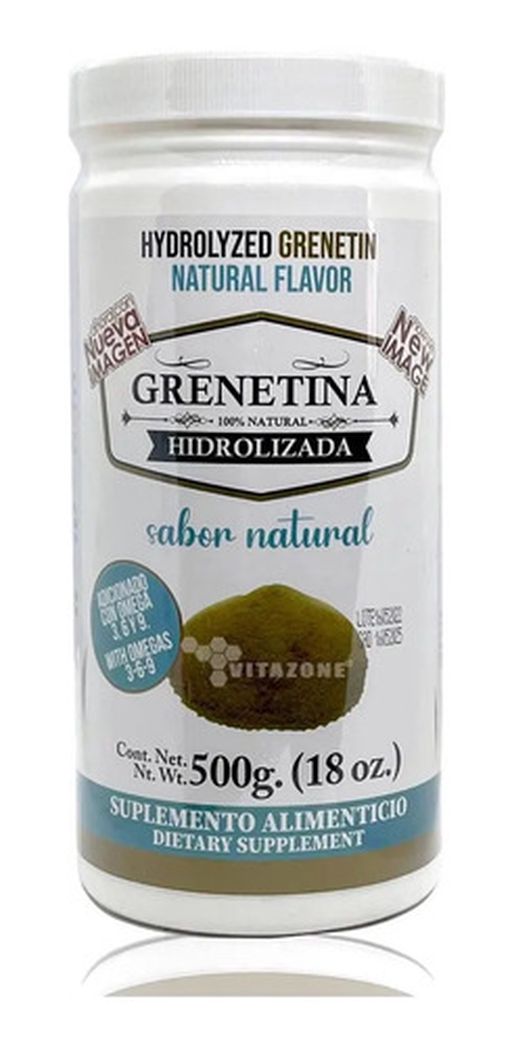 Grenetina Hidrolizada Sabor Natural 500 Grs Pretty Bee. Sin Sabor