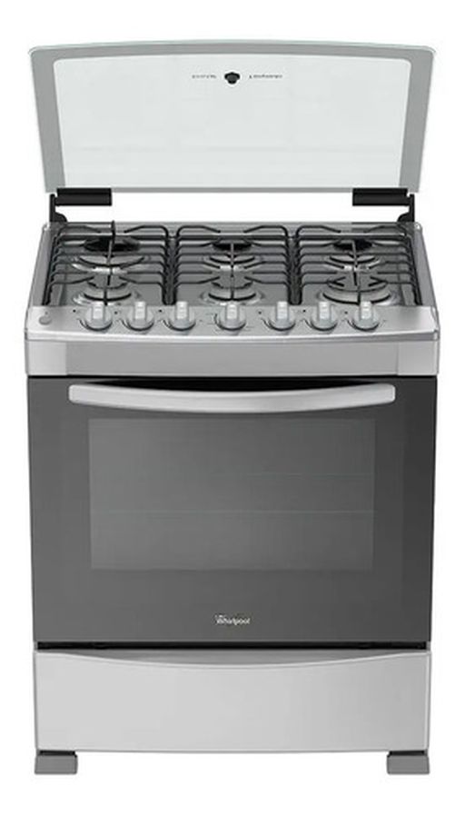 Cocina Whirlpoolwf7419d Color Gris Con Puerta Con Visor