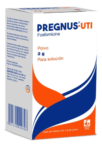 Pregnus-uti Polvo 3 G, 1 Frasco