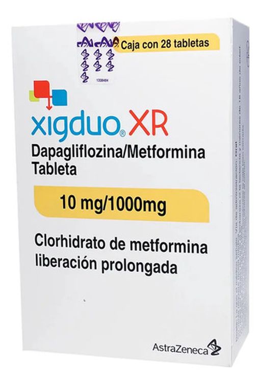 Xigduo Xr Tabletas 10 Mg/1000 Mg, 28 Tabletas