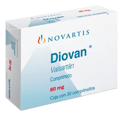 Diovan Comprimido 80 Mg, 30 Comprimidos